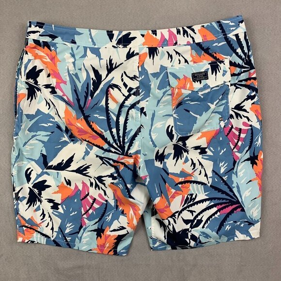 Abercrombie & Fitch Mens Board Shorts 36 Blue Colorful Swim Trunks Mesh Lined - Picture 9 of 12
